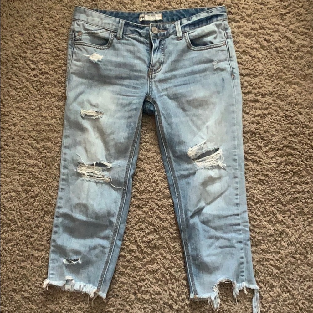 Free people capris jeans